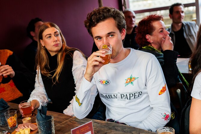 Amsterdam Guided Craft Beer Tasting with Cheese & Sausauge - What you’ll taste: five Dutch beers plus cheese, sausage, and nuts