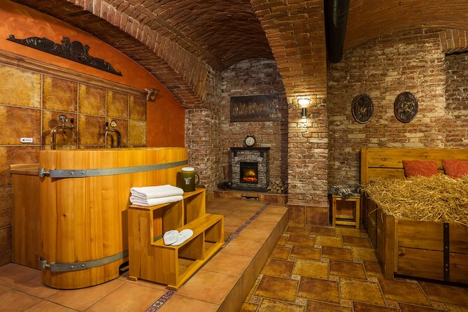 Beer bath Spa for 2 people/ 1 tub - 1,5 hour Activity in Prague - Finding the place: Dejvická 255/18 (Bubeneč)