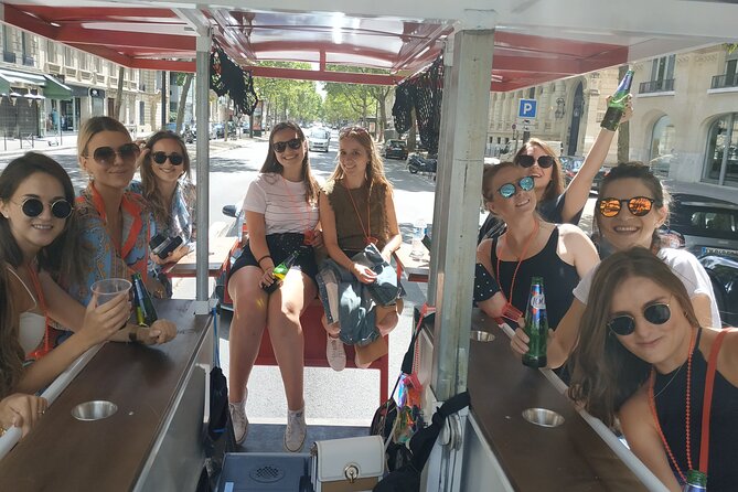Beer Bike Bar Tour - Stop 2: Arc de Triomphe district loop through major avenues