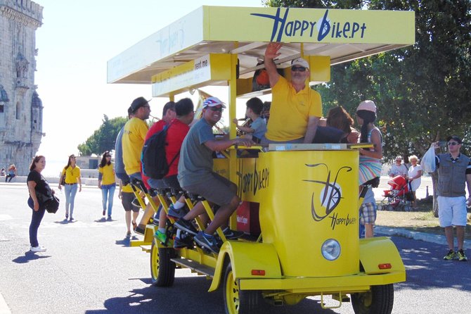 Beer Bike Lisbon - What you’ll see: Belém Tower, Discoveries, and the bridge views