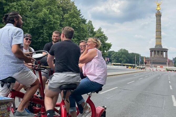 Beer Bike & Party Bike Highlights Berlin City Tour including pick-up - Sound, music, and the optional beer flat rate