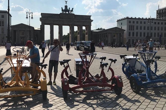 Beer Bike & Party Bike Highlights Berlin City Tour including pick-up - Guides that set the tone: Leo (and Michi) energy