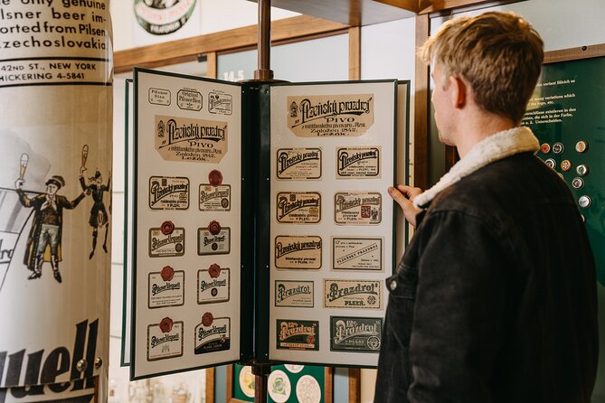 Brewery Museum Entrance including a Glass of Beer - Pub history in Plzeň: the social side of beer production