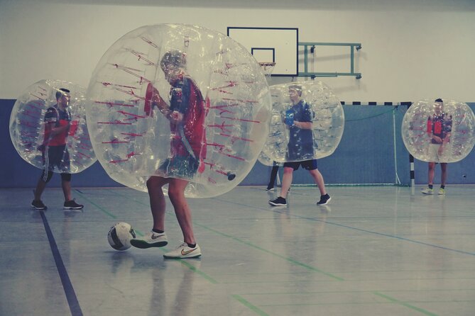 Bubble soccer in the center of Hamburg with beer / champagne - Where You Start: Rathausmarkt Meeting Point Made Easy