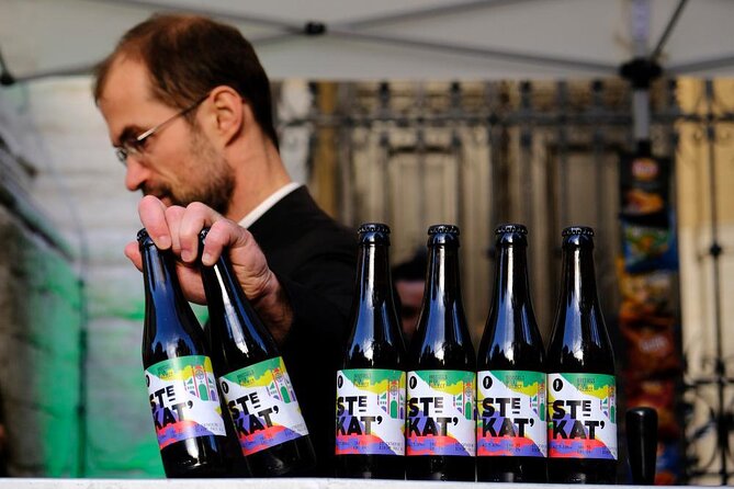 Discover Brussels beer world with a chocolate pairing by a young local - Walvis Cafe: Beer Windows and a Quick, Friendly Setup