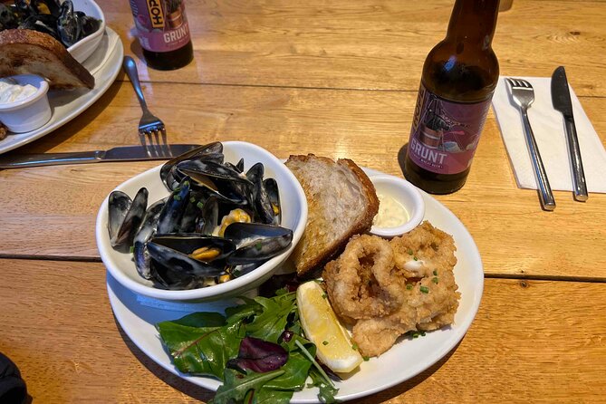 Dublin Coastal Craft Beer and Seafood Trail - Old Courthouse stop: smoked salmon and Guinness soda bread