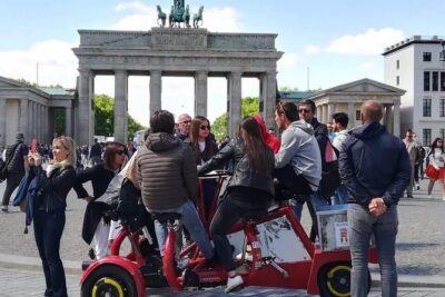 Jetbike Berlin fun bike beer bike - Where the tour starts at Brandenburg Gate (and why that matters)