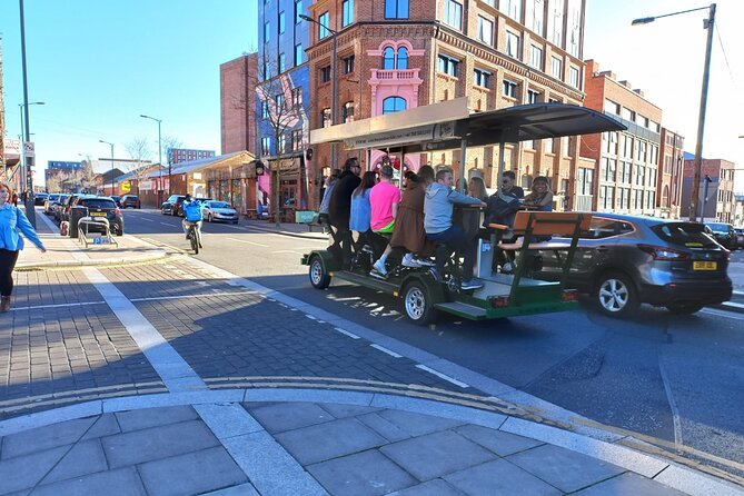 LIverpool beer or prosecco bike tour - The Baltic Triangle Party Bike Setup (Beer or Prosecco)