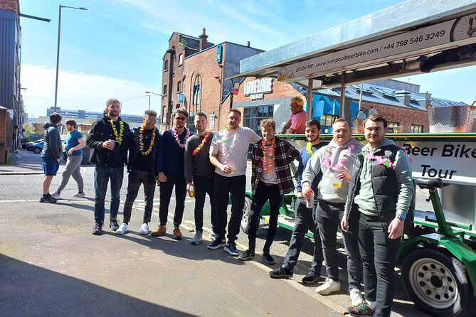 LIverpool beer or prosecco bike tour - Price and Group Value When Up to 12 People Ride