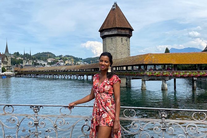 Lucerne Walking Tour and Beer Tasting - Chapel Bridge: the oldest covered wooden bridge feel, with the 1993 story