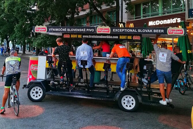 Original Bratislava Beer Bike Tours - All-you-can-drink - The Bike Setup: Seats, Safety, and Onboard Comfort