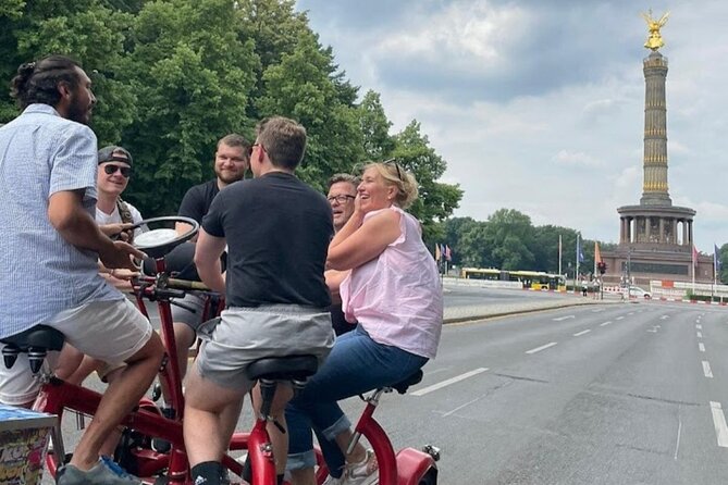 Party and Beer Bike Private Sightseeing Tour Berlin with Pick-up - Entering the Berlin loop from Pariser Platz