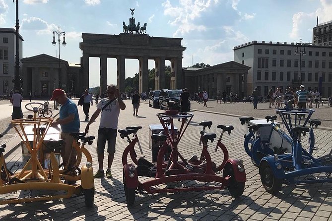 Party and Beer Bike Private Sightseeing Tour Berlin with Pick-up - Weather, timing, and what to do if things slip