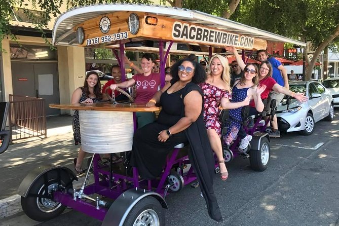 Pedal, Drink, and Bar hop through Sacramento on a 15 seat Beer Bike - How the timing works for bar stops (and why it keeps things fun)