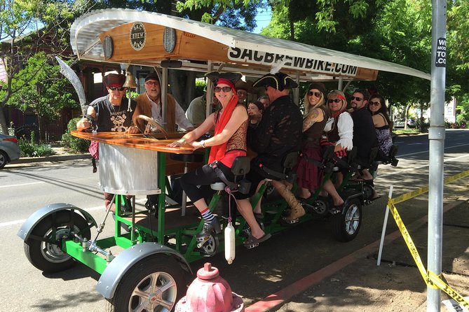 Pedal, Drink, and Bar hop through Sacramento on a 15 seat Beer Bike - Weather and practical reality: when the tour changes