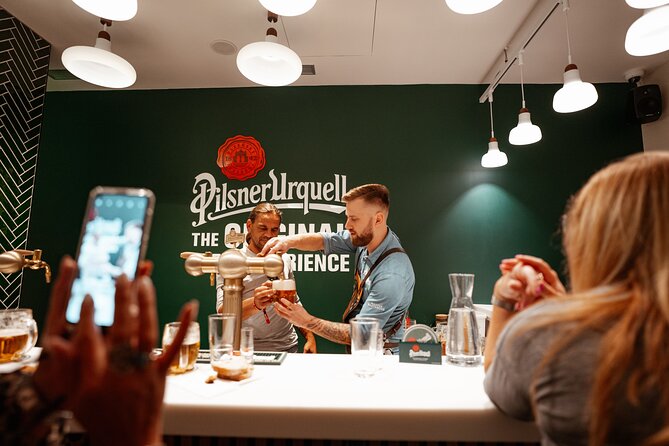 Prague Beer Pouring Class at Pilsner Urquell - The Three Pours: Hladinka, Šnyt, and Mlíko Explained by What You Make