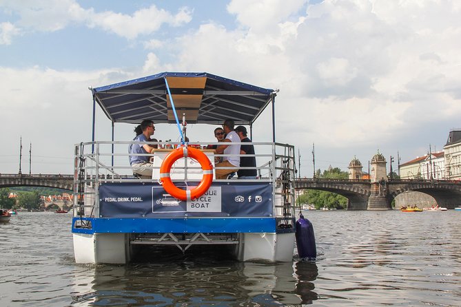 Prague Cycle Boat - The Swimming Beer Bike - How the cruise plays out: river time, bridge views, castle views