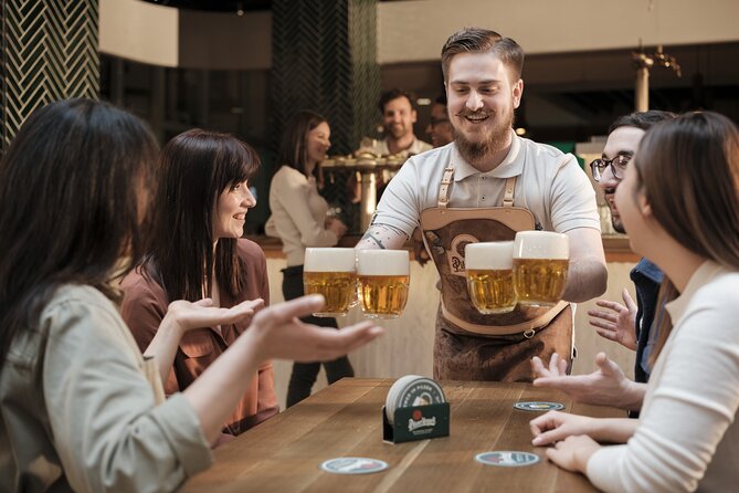 Prague Pilsner Urquell Experience with 3 Free Beer Tastings - Upstairs in the Beer Hall: Three Tastings, Tapsters, and Foam Lessons