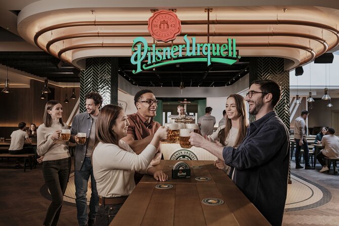 Prague Pilsner Urquell Experience with 3 Free Beer Tastings - Souvenirs: Personalized Mugs and Named Bottles