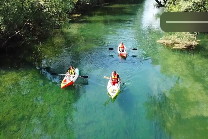 Safari kayak adventure w BBQ & Beer - A calm Bunica River float with BBQ at Cold River Treehouse Camp