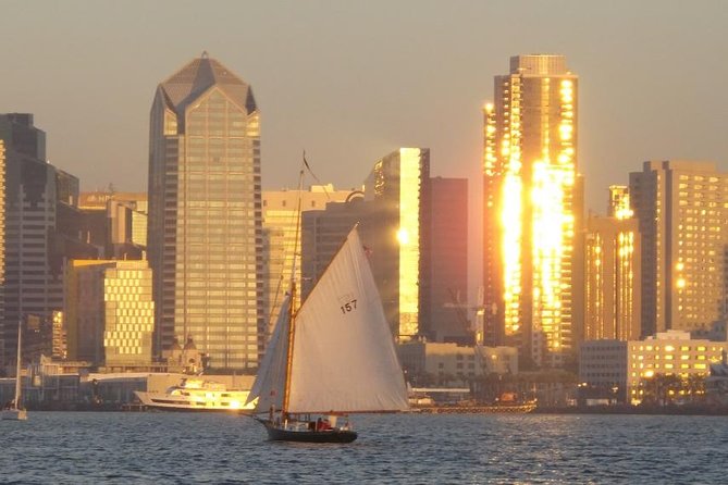 San Diego Bay Sail Aboard a Vintage Yacht Beer and Wine Included - Seaport Village and the North Embarcadero Art Walk, Seen From Water