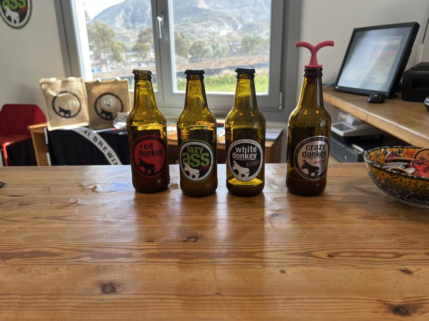 Santorini: Three Wineries and One Brewery Tour with Tastings - Transport and pickup: built for convenience across Santorini