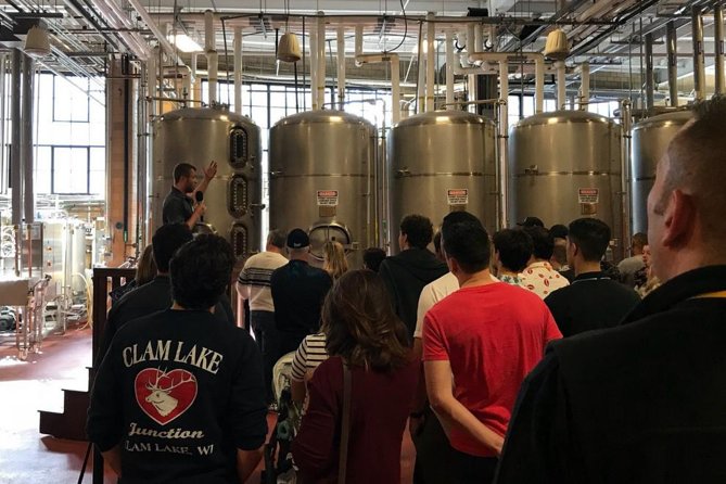 Signature Boston Guided Brewery Tour with snack - Dorchester Brewing Company: modern equipment, partner beers, and a lot going on