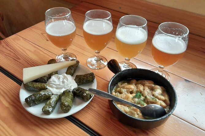 Sunset Craft Beer & Food Tour - Chania Old Port - Stop 1 in Chania Town: a proper lunch tasting to start