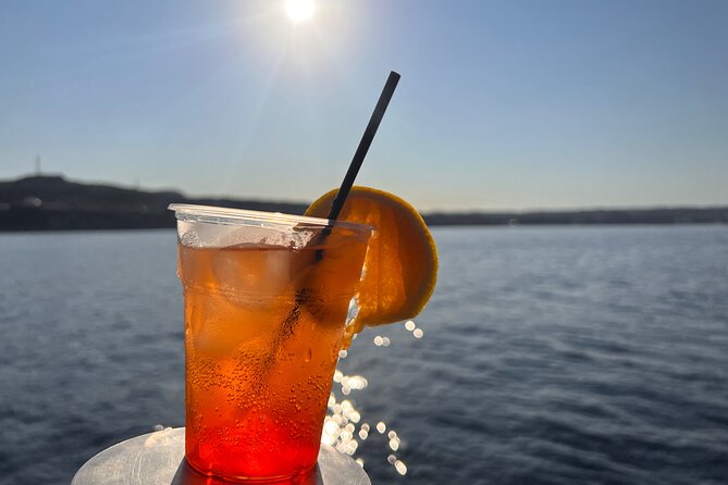 Sunset Cruise with Greek BBQ & Unlimited Aperol Spritz, Beer Wine - Scenery on the way: old town walls and the harbor return