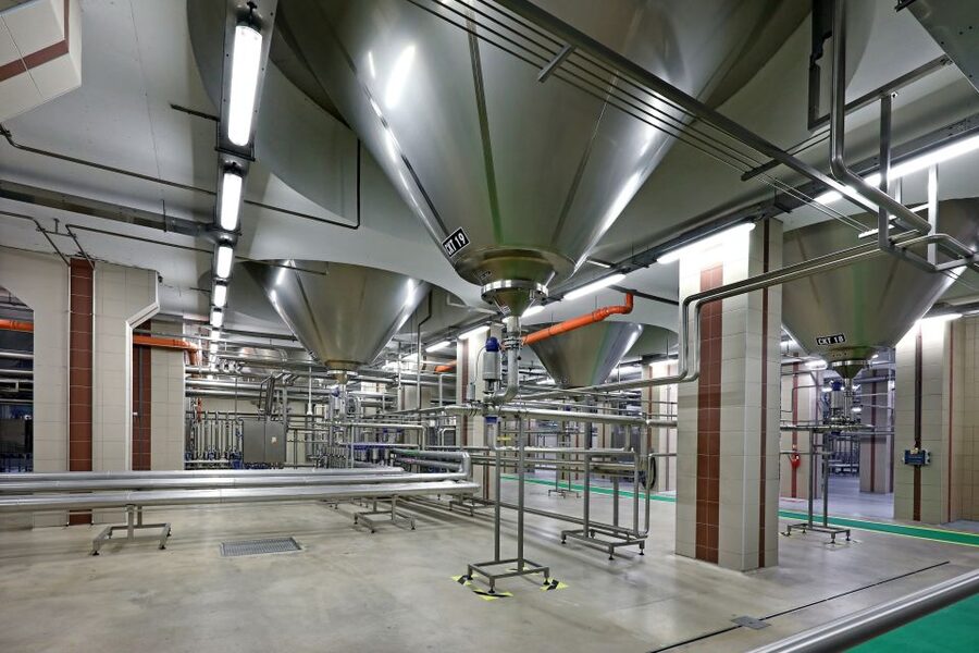 Velke Popovice: Kozel Brewery Tour with Beer Tasting - The 1928 brewery house: seeing how the process gets explained
