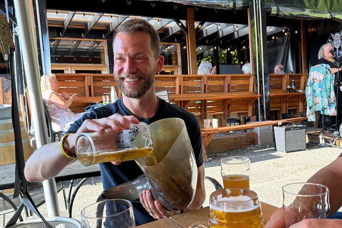 Viking Brewery Tour - Valholl’s Viking finish: horn pull, toast, and a final pint